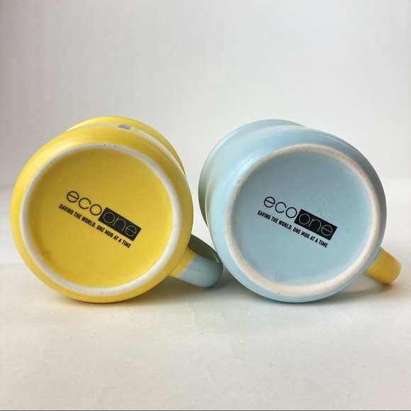 Eco One Coffee Mug Set in Blue and Yellow - Picture 3 of 4